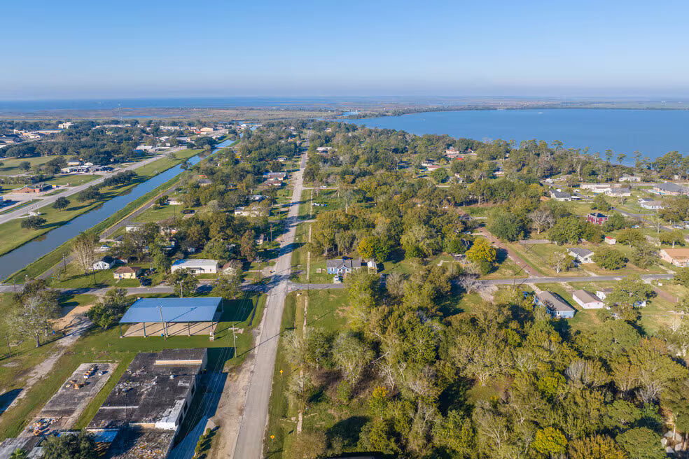 Aerial view of Anahuac, TX