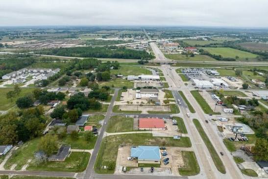 Aerial view of Winnie, TX